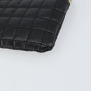 CELINE CCharm Coin Purse Leather Black Gold Auth am10025V-7