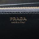 PRADA Lange Geldbörse Leder Nylon Schwarz Gold 1ML506 Auth am10026V-19