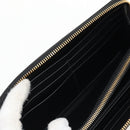PRADA Long Wallet Leather Nylon Black Gold 1ML506 Auth am10026V-8