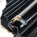 PRADA Lange Geldbörse Leder Nylon Schwarz Gold 1ML506 Auth am10026V-20