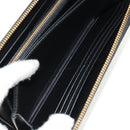 PRADA Lange Geldbörse Leder Nylon Schwarz Gold 1ML506 Auth am10026V-22