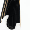PRADA Long Wallet Leather Nylon Black Gold 1ML506 Auth am10026V-23