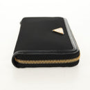 PRADA Long Wallet Leather Nylon Black Gold 1ML506 Auth am10026V-4