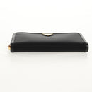 PRADA Lange Geldbörse Leder Nylon Schwarz Gold 1ML506 Auth am10026V-6