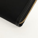 PRADA Lange Geldbörse Leder Nylon Schwarz Gold 1ML506 Auth am10026V-15