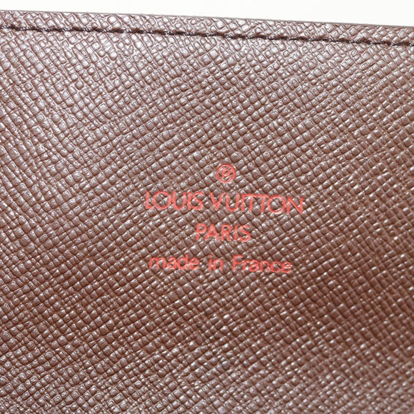 LOUIS VUITTON Damier Ebene Portefeuille Accordion Wallet N60002 LV Auth am10027V