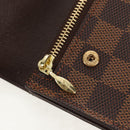 LOUIS VUITTON Damier Ebene Portefeuille Accordion Wallet N60002 LV Auth am10027V-21