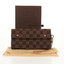 LOUIS VUITTON Damier Ebene Portefeuille Accordion Wallet N60002 LV Auth am10027V-12