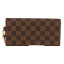 LOUIS VUITTON Damier Ebene Portefeuille Accordion Wallet N60002 LV Auth am10027V-2