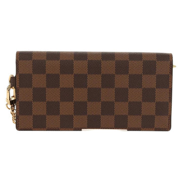 LOUIS VUITTON Damier Ebene Portefeuille Accordion Wallet N60002 LV Auth am10027V - 0