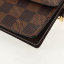 LOUIS VUITTON Damier Ebene Portefeuille Accordion Wallet N60002 LV Auth am10027V-14