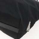 PRADA Beads Hand Bag Nylon Black Silver Auth am10030V-16