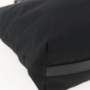 PRADA Beads Hand Bag Nylon Black Silver Auth am10030V-17