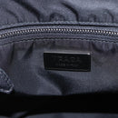 PRADA Beads Hand Bag Nylon Black Silver Auth am10030V-19