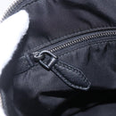 PRADA Beads Hand Bag Nylon Black Silver Auth am10030V-20