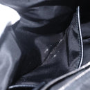 PRADA Beads Hand Bag Nylon Black Silver Auth am10030V-24