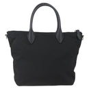 PRADA Beads Hand Bag Nylon Black Silver Auth am10030V-2