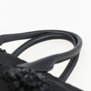 PRADA Beads Hand Bag Nylon Black Silver Auth am10030V-14