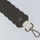 FENDI Studs Shoulder Strap Leather 31.5"" White Auth am10032-8