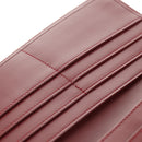 CARTIER Pasha Long Wallet Leather Bordeaux Gold Auth am10035V-18