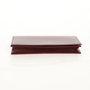 CARTIER Pasha Long Wallet Leather Bordeaux Gold Auth am10035V-8