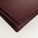 CARTIER Pasha Long Wallet Leather Bordeaux Gold Auth am10035V-9