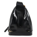 GUCCI Bamboo Body Bag Enamel Black Gold 003 2113 0027 Auth am10040-2