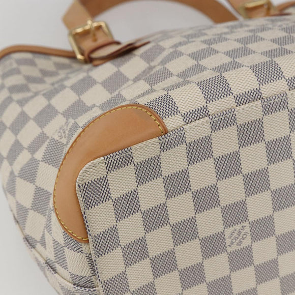 LOUIS VUITTON Damier Azur Hampstead MM Tote Bag N51206 LV Auth am10041V
