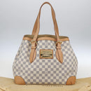 LOUIS VUITTON Damier Azur Hampstead MM Tote Bag N51206 LV Auth am10041V-12
