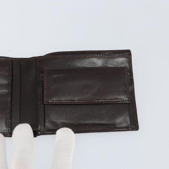 FENDI Zucca Canvas Wallet Black Brown Auth am10042V