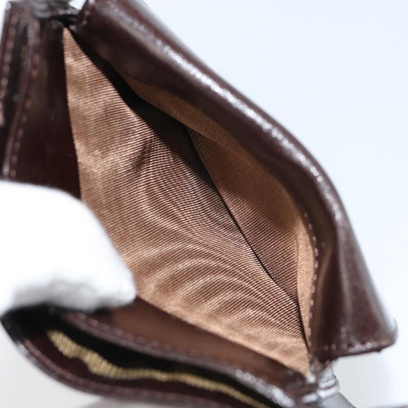 FENDI Zucca Canvas Wallet Black Brown Auth am10042V