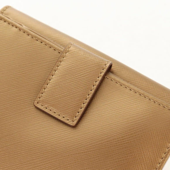 Salvatore Ferragamo Gancini Wallet Leather Gold Auth am10043V