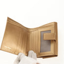 Salvatore Ferragamo Gancini Wallet Leather Gold Auth am10043V-8
