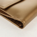 Salvatore Ferragamo Gancini Wallet Leather Gold Auth am10043V-7