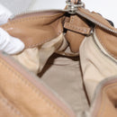 Chloe Paddington Hand Bag Leather Beige Gold Silver Auth am10046V-21