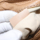 Chloe Paddington Hand Bag Leather Beige Gold Silver Auth am10046V-25