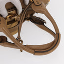 Chloe Paddington Hand Bag Leather Beige Gold Silver Auth am10046V-7