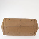 Chloe Paddington Hand Bag Leather Beige Gold Silver Auth am10046V-9