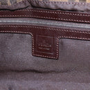 FENDI Zucca Canvas Mamma Baguette Shoulder Bag Black Brown Auth am10048V-17