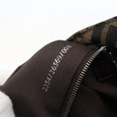 FENDI Zucca Canvas Mamma Baguette Shoulder Bag Black Brown Auth am10048V-12