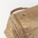 Chloe Paddington Hand Bag Leather Gold Auth am10050V-13