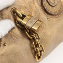 Chloe Paddington Hand Bag Leather Gold Auth am10050V-14