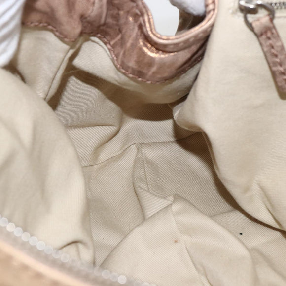 Chloe Paddington Hand Bag Leather Gold Auth am10050V