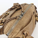 Chloe Paddington Hand Bag Leather Gold Auth am10050V-6