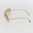 CHANEL Sunglasses metal Gold Tone CC Auth am10051V-5