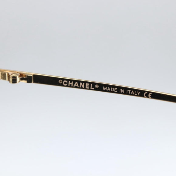 CHANEL Sunglasses metal Gold Tone CC Auth am10051V