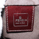 FENDI Zucca Canvas Shoulder Bag Black Brown Auth am10053-23