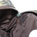 FENDI Zucca Canvas Shoulder Bag Black Brown Auth am10053-24