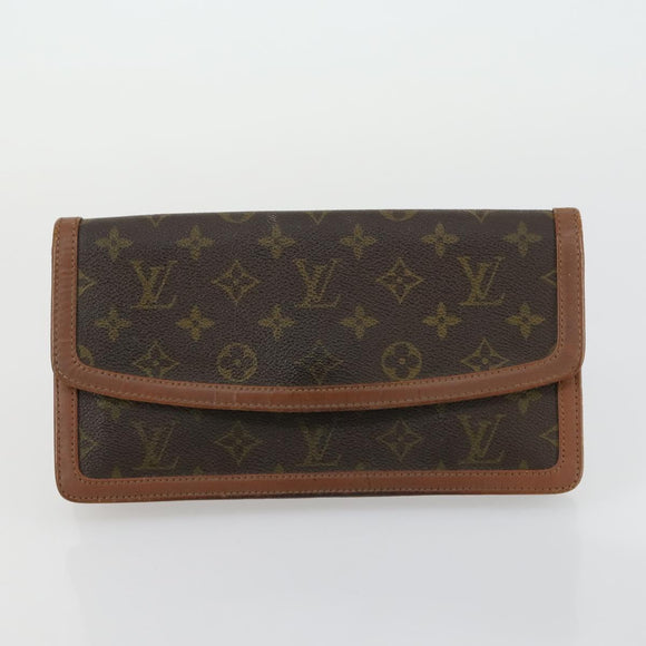 LOUIS VUITTON Monogram Clutch Bag 2 Set LV Auth am10054