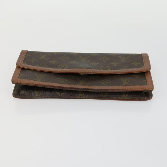 LOUIS VUITTON Monogram Clutch Bag 2 Set LV Auth am10054